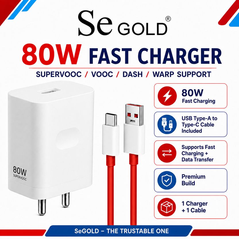 SeGold 80W SuperVOOC 7A Wall Charger - Image 2