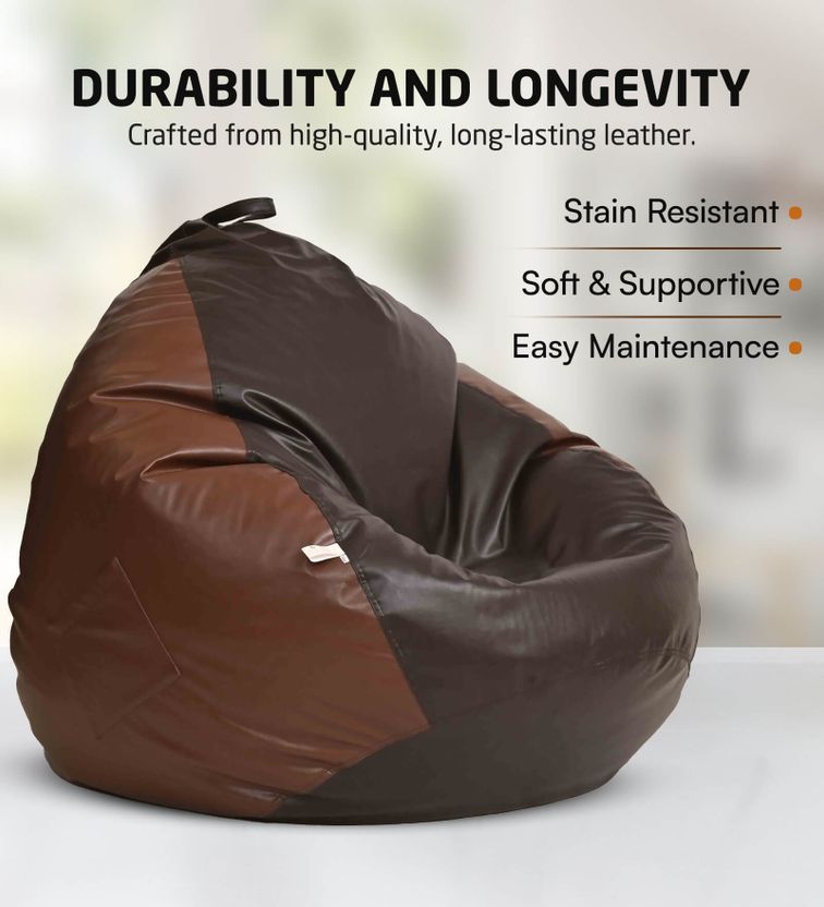 Mintwud 4XL Squivo Leatherette Bean Bag - Image 2