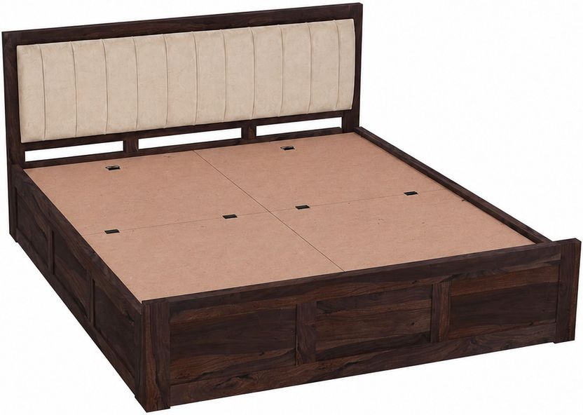 SONA Veronica Sheesham Wood King Size Bed with Storage - Image 5