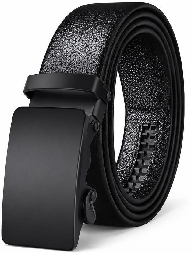 Stylife Men Black Artificial Leather Belt - Image 1