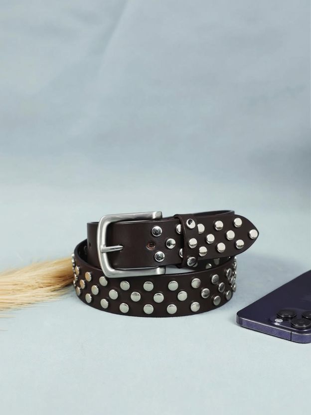 ROYAL CKIN Black Leather Belt - Image 6