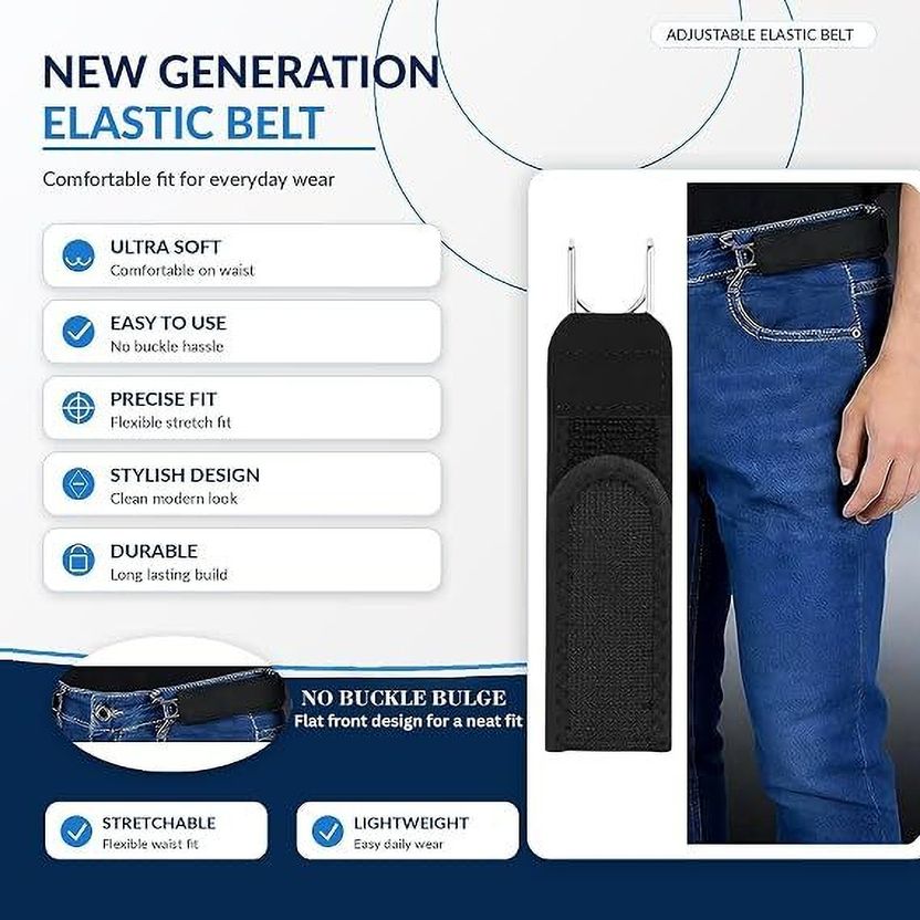 RKELITE Men Black Nylon Belt - Image 2