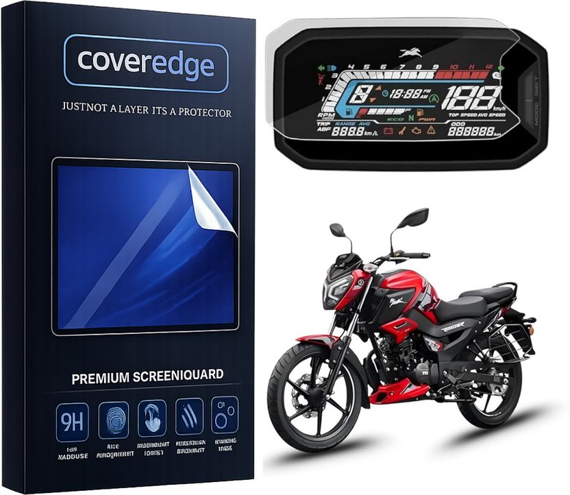 CoverEdge Premium Screen Guard for TVS Raider 125 - Image 1
