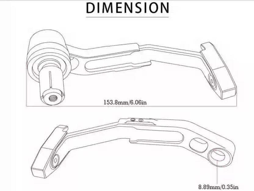 Generox Adjustable CNC Lever Guard for Bike BlueLG073 - Image 5