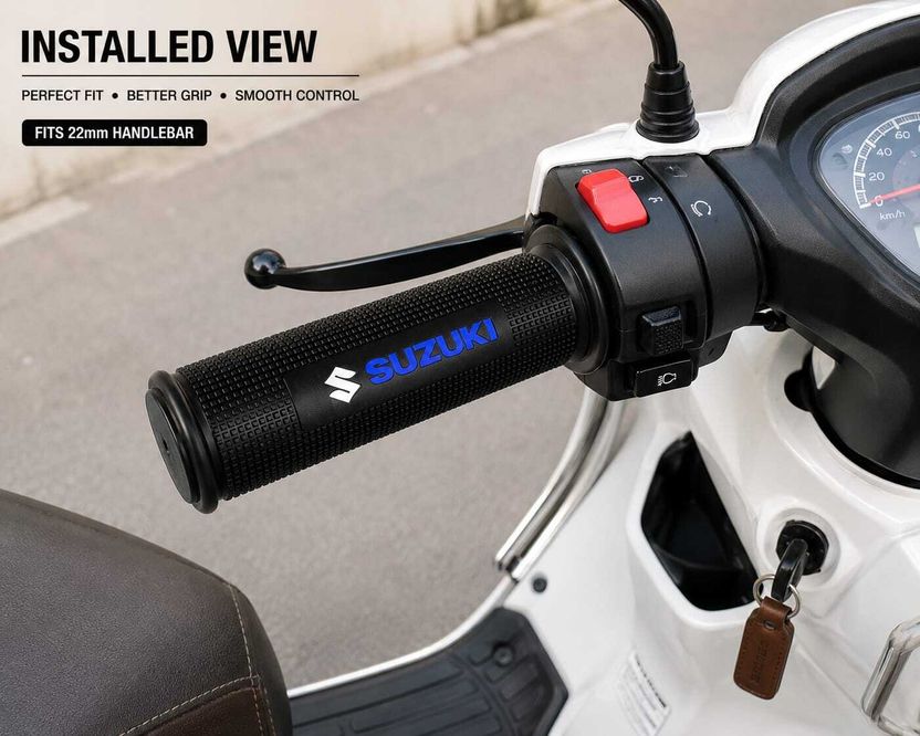 SOLVIX SZ-GRIP-BLK-008 Handlebar Grip for Suzuki Access 125 - Image 4