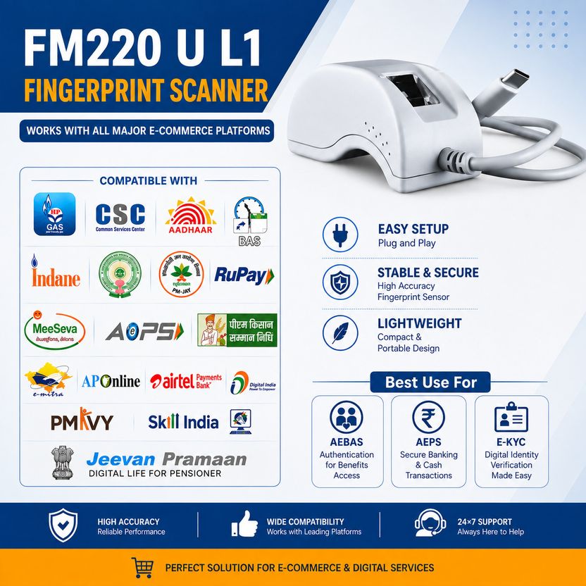 Access एक्सेस FM220U L1 एक्सेस कंट्रोल, पेमेंट डिवाइस, समय एंड - Image 3