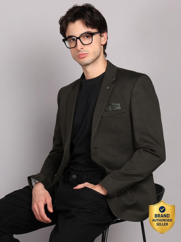 KILLER Solid Single Breasted Men Blazer - Image 1