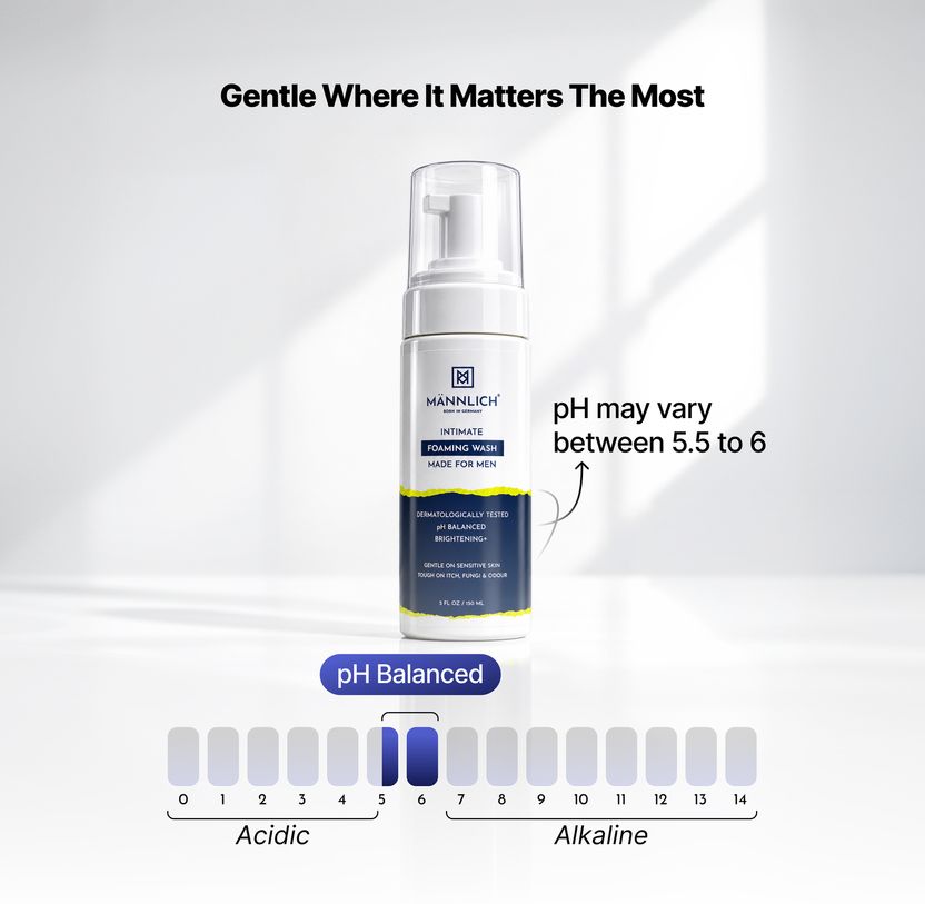 Mannlich pH Balanced Intimate Wash for Men, 150ml - Image 4