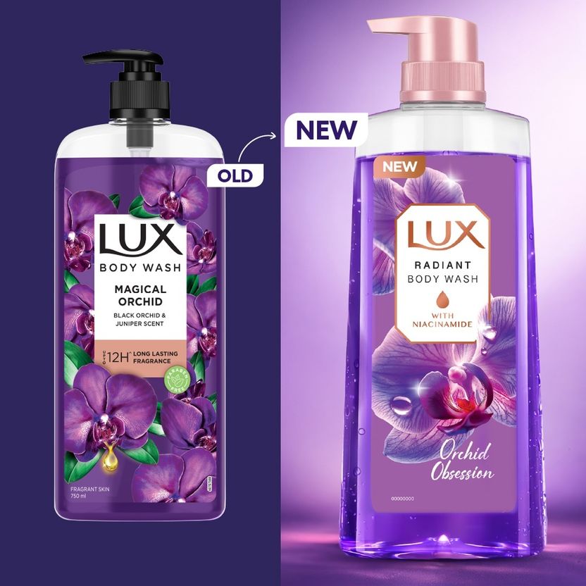 LUX Black Orchid & Juniper Oil Body Wash 750 ml - Image 4