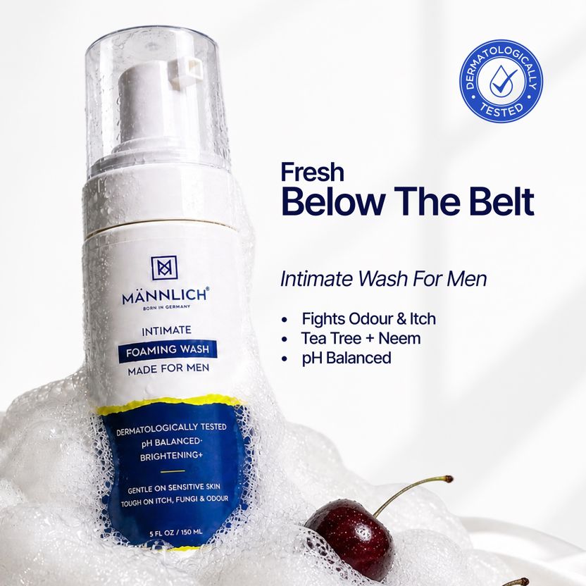 Mannlich pH Balanced Intimate Wash for Men, 150ml - Image 2