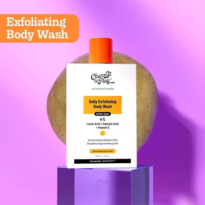 Chemist at Play Lactic & Salicylic Acid Exfoliate Body Wash 236ml - Image 10