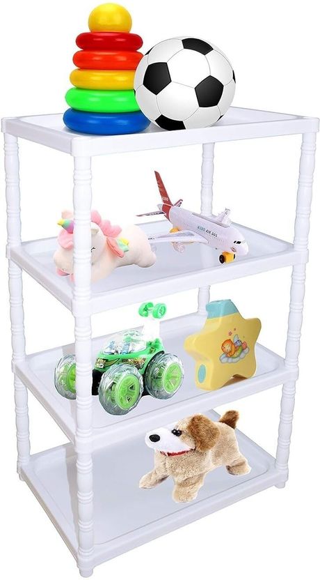 Porchex White DIY Plastic Open Book Shelf - Image 4