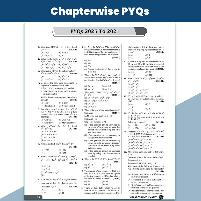 PW Viraat CDS OTA 2026 Mathematics Book - Image 5