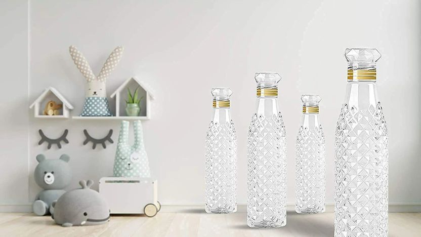 STARDOT 6pc 1000 ml Plastic Water Bottle Pack of 6 - Image 6