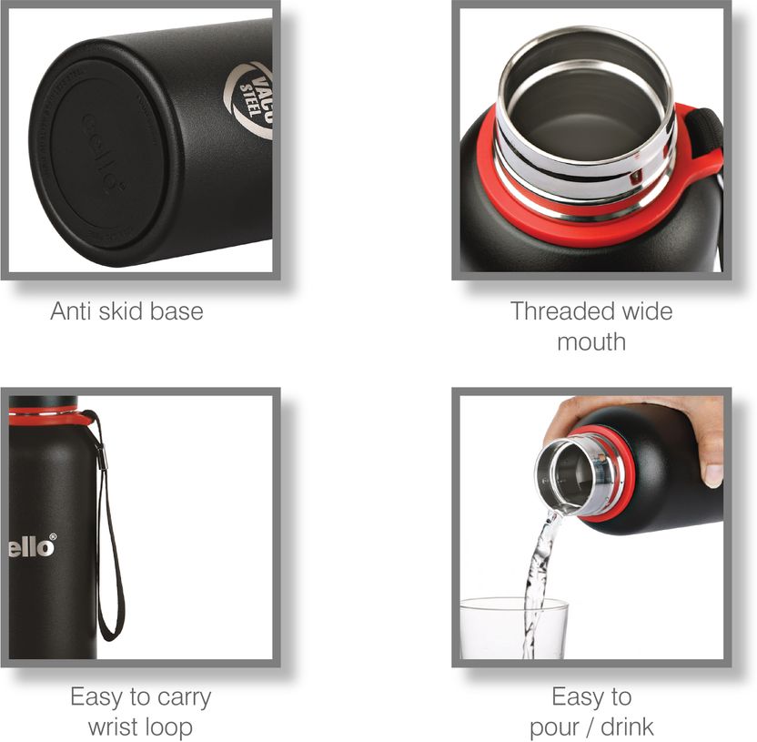 cello Duro Tuff Kent 860 ml Stainless Steel Flask - Image 7