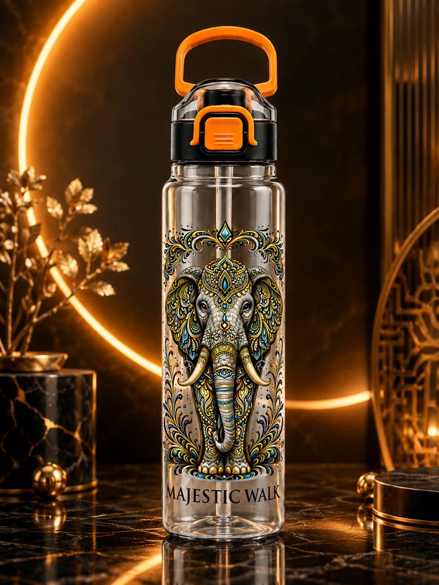 UPSILON 2L Black Leakproof Sipper Water Bottle 2000ml - Image 8