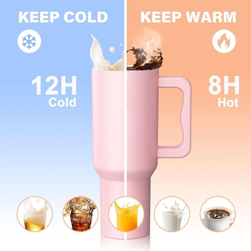HOUSE OF QUIRK Stainless Steel Vacuum Insulated Tumbler - Image 7
