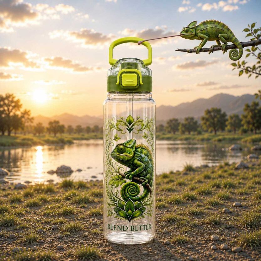 UPSILON 2L Black Leakproof Sipper Water Bottle 2000ml - Image 9