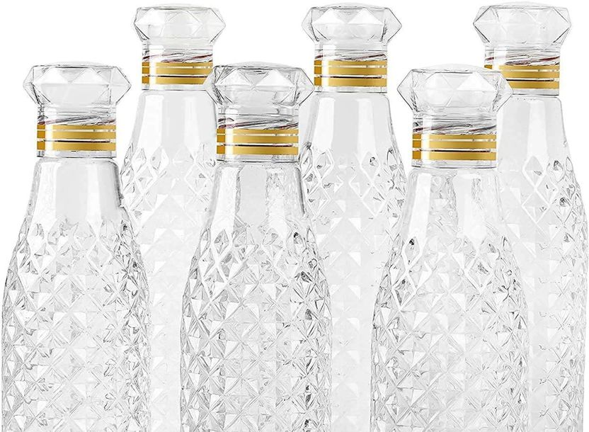 STARDOT 6pc 1000 ml Plastic Water Bottle Pack of 6 - Image 7
