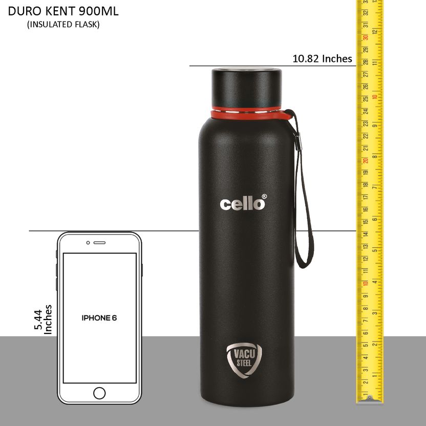 cello Duro Tuff Kent 860 ml Stainless Steel Flask - Image 8