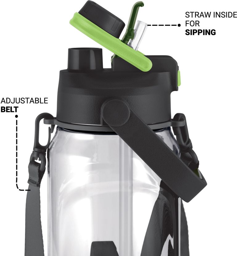 MILTON Eros 1500 1.47L Black Water Bottle - Image 3