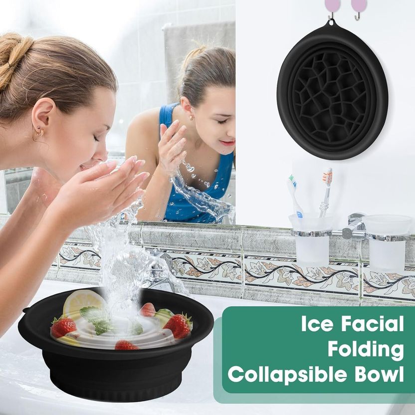 THE SIMPLE GHAR Silicone Massage Bowl with Ice Tray - Image 3