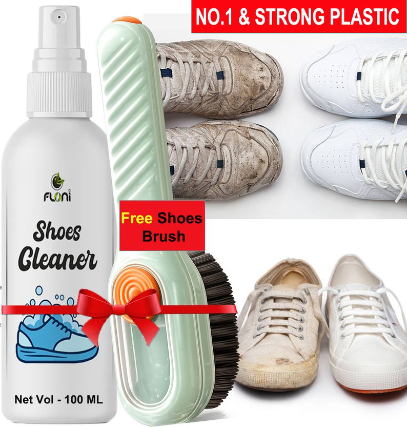 floni Shoe Cleaner Liquid with Free Cleaning Brush Combo Cleaner ...more - Image 1