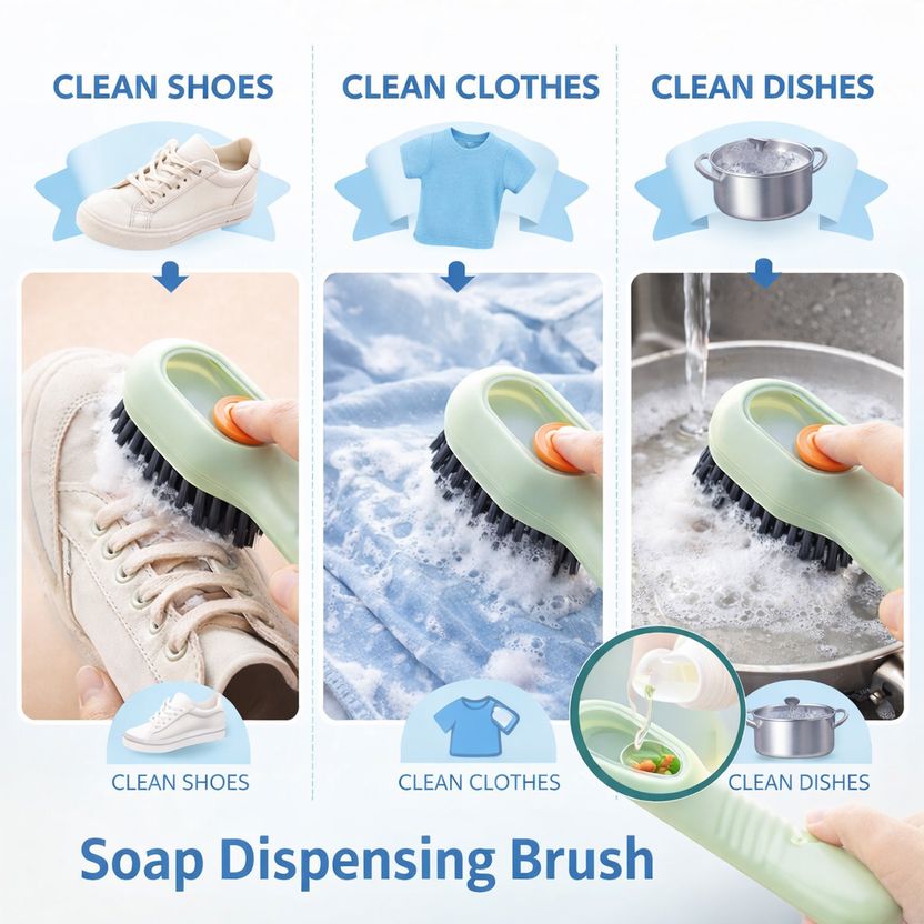 floni Shoe Cleaner Liquid with Free Cleaning Brush Combo Cleaner ...more - Image 3