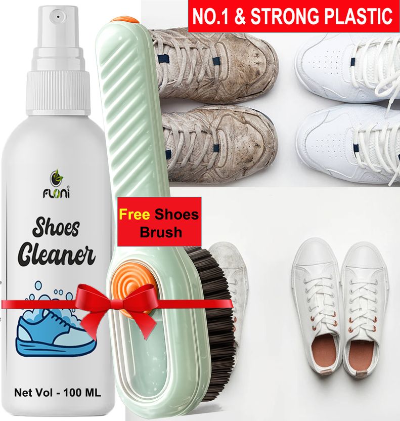 floni Shoe Cleaner Liquid with Free Cleaning Brush Combo Cleaner ...more - Image 2