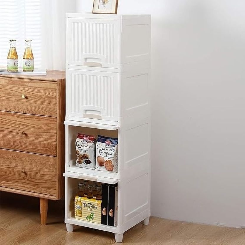 MECHON 4-Tier Foldable Plastic Cupboard - Image 2