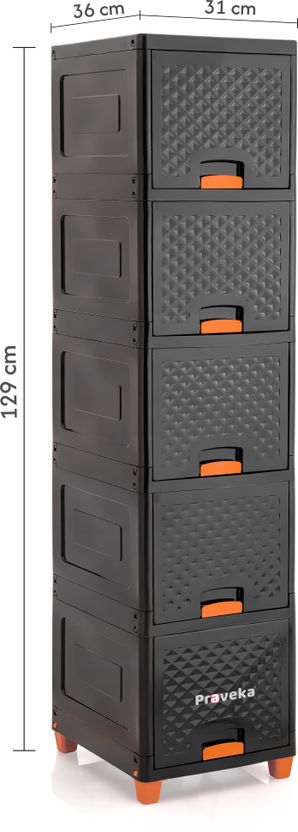 Praveka 5 Door Multi-Purpose Storage Cabinet - Image 3