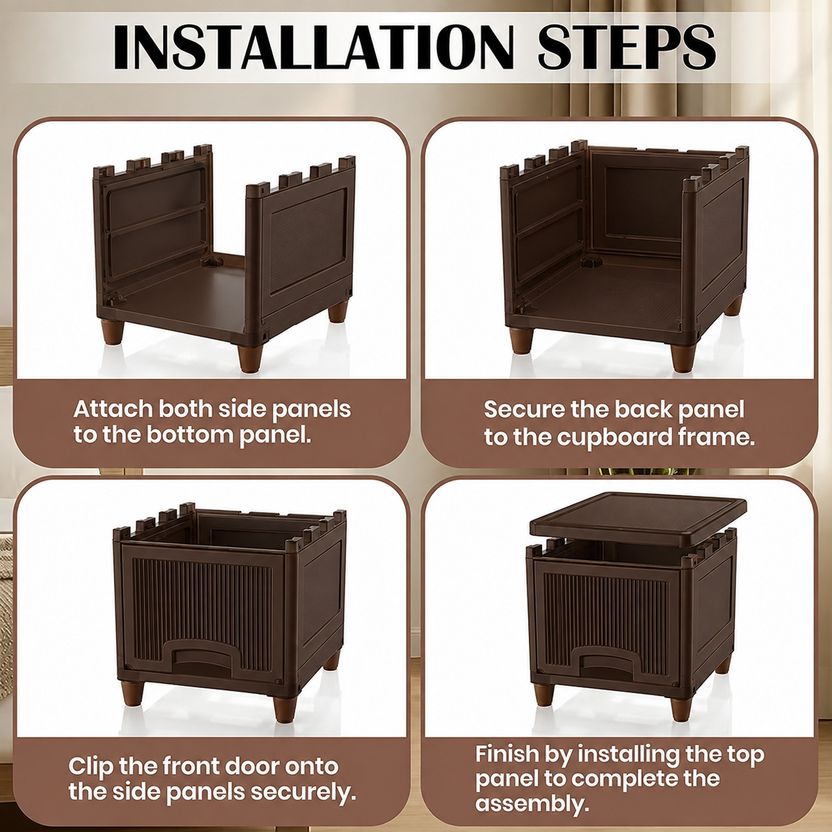 ZENVEXYO Compact Shoe Stand Cabinet - Image 4