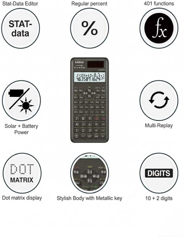 AZMART Scientific Calculator fx-991ms 12 digits - Image 3