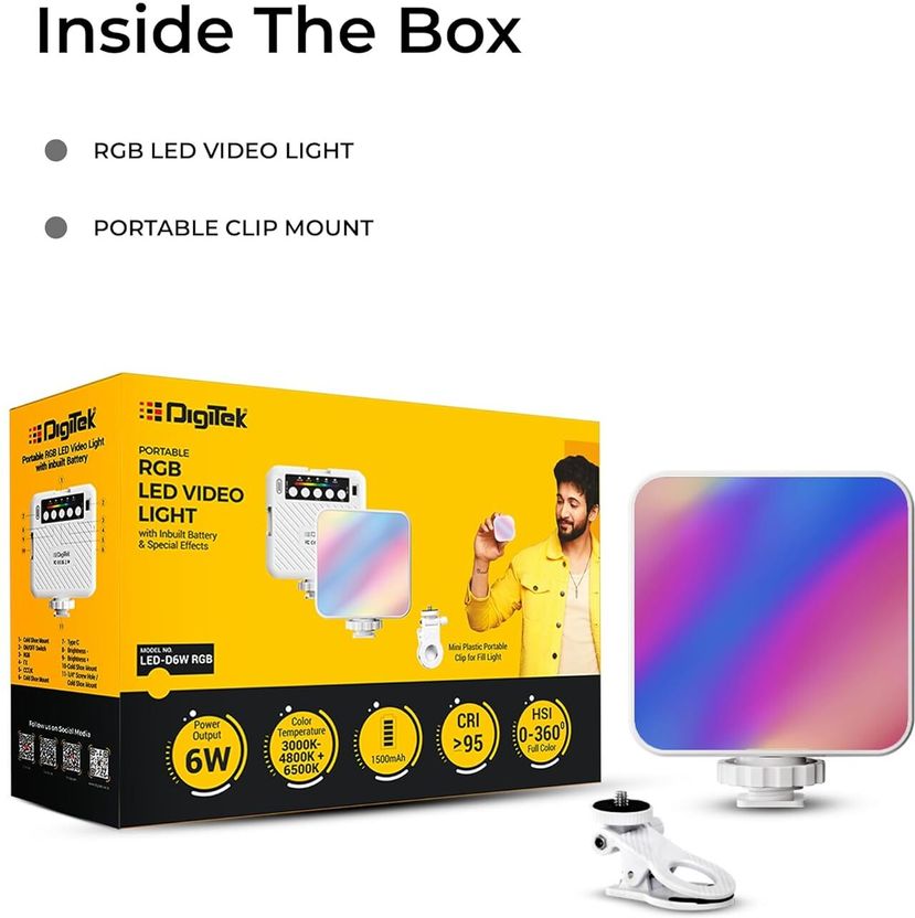 DIGITEK LED-D6W RGB LED Light - Image 5