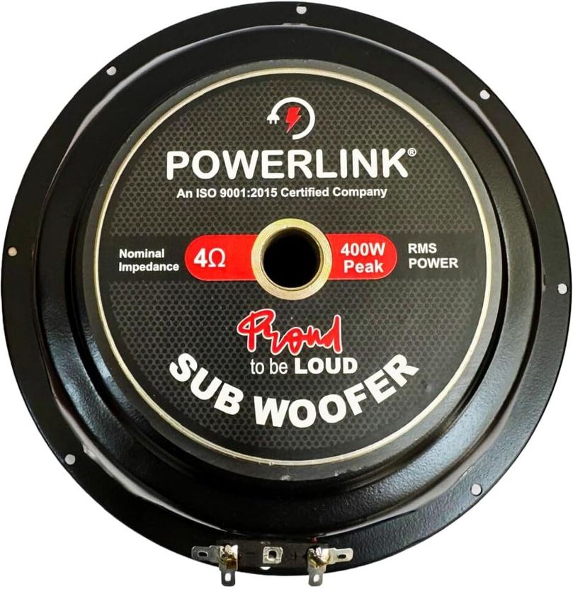 Powerlink 10" Orange Subwoofer 400W - Image 2