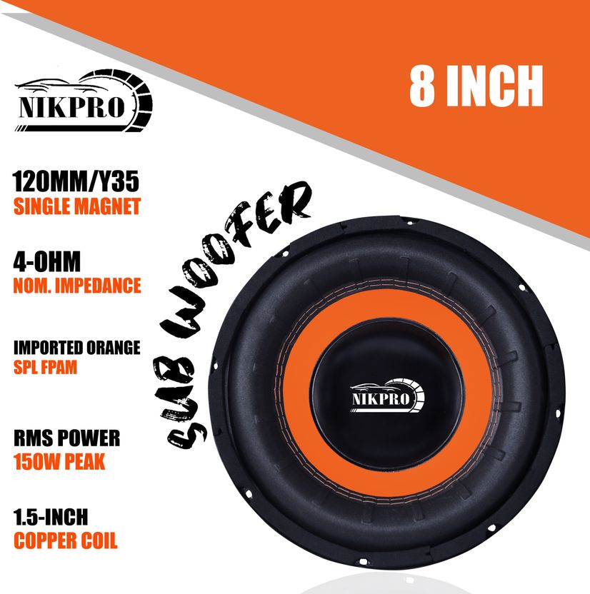 NIKPRO 8-Inch High-Power Subwoofer - Image 2
