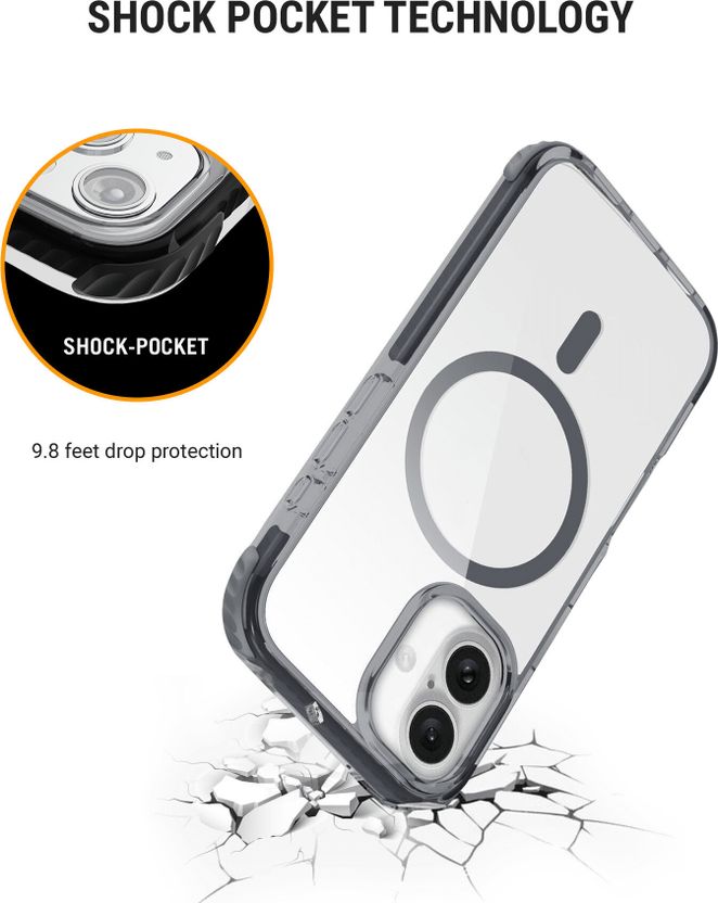 DailyObjects iPhone 16 Plus Back Cover Black - Image 4