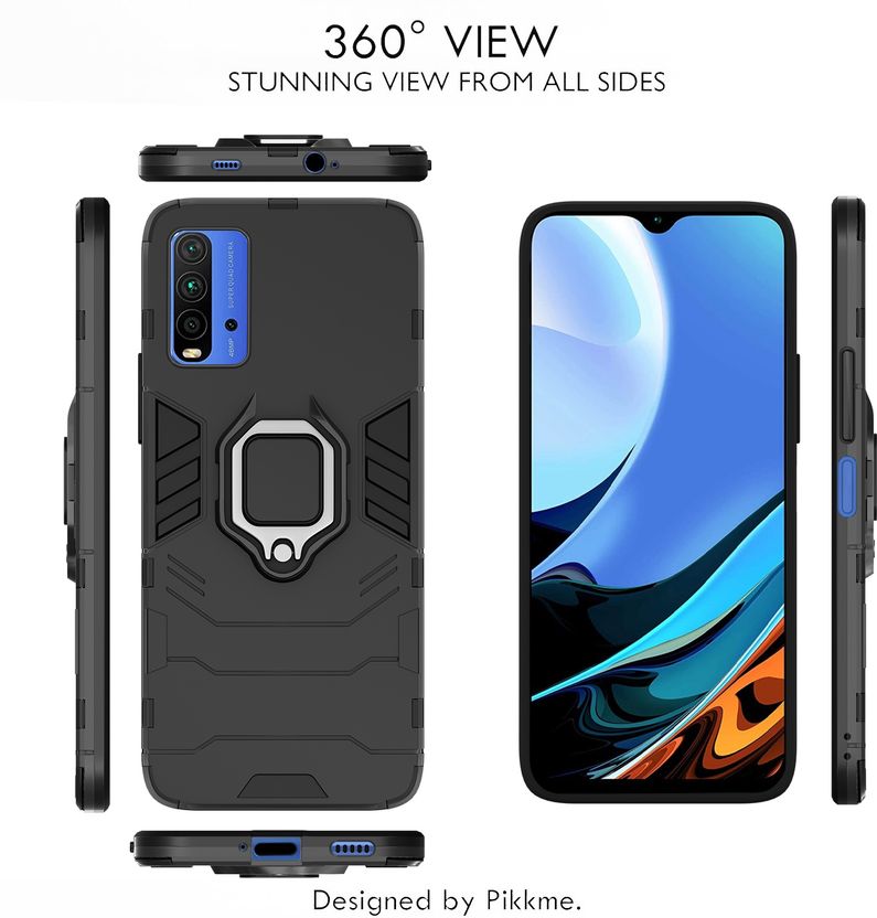 Pikkme Back Cover for Redmi 9 Power Black - Image 3