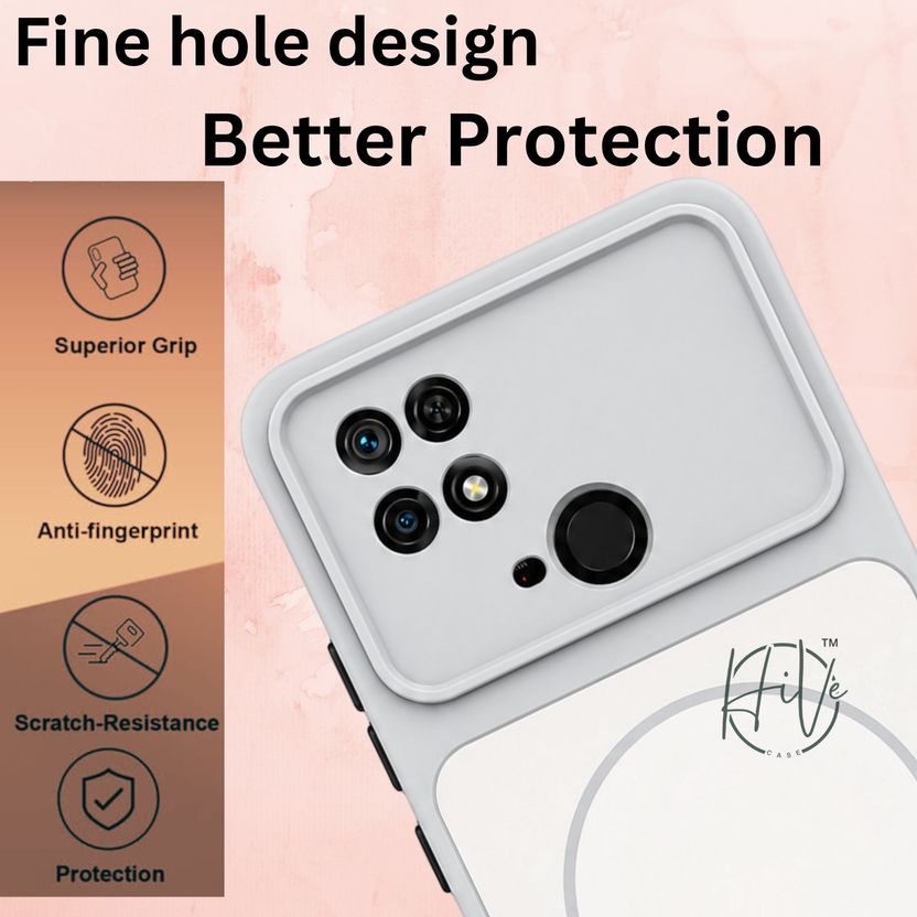 Hive Back Cover for Redmi 10C, 10, 10 Power (Grey) - Image 2