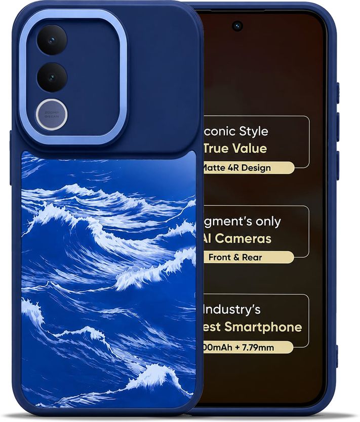 Knotyy Back Cover for vivo V70 FE, Orange - Image 5