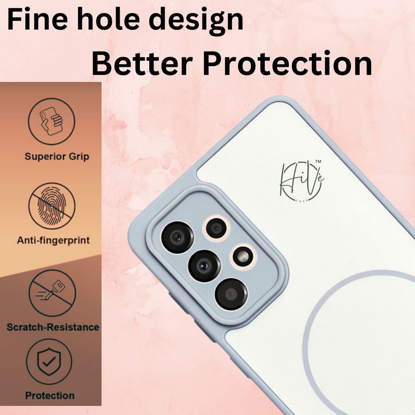 Hive Back Cover for Samsung Galaxy A33, Grey - Image 2