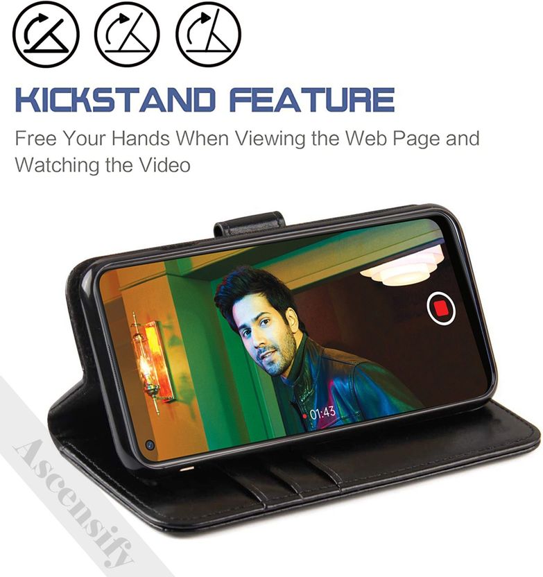 Ascensify Back Cover for OPPO F19 PRO PLUS Black - Image 2