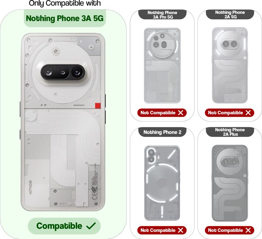 Mr. Case Back Cover for Nothing Phone 3a 5G White - Image 2