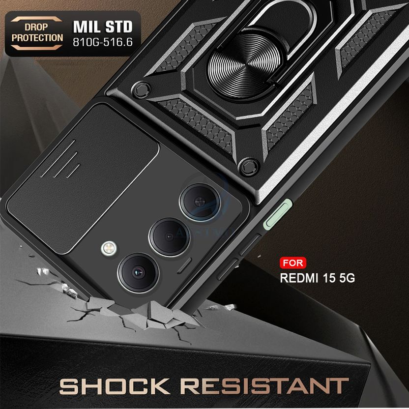 AESTMO Back Cover for Redmi 15 5G Black - Image 2