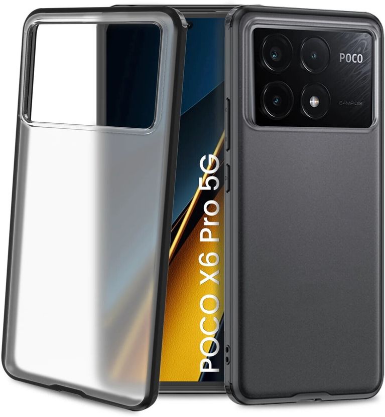 GLOBAL NOMAD Back Cover for POCO X6 Pro 5G Black - Image 1