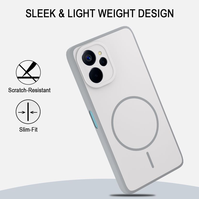 KartV Back Cover for Realme 9i 5G, Grey - Image 4