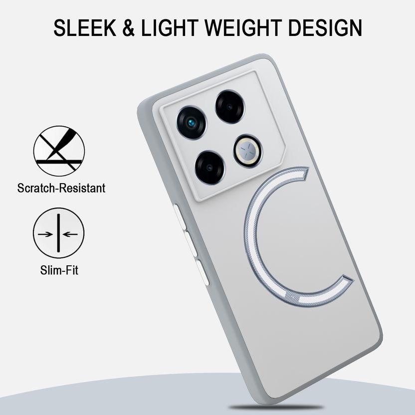 KartV Back Cover for Infinix GT 20 Pro Grey - Image 4
