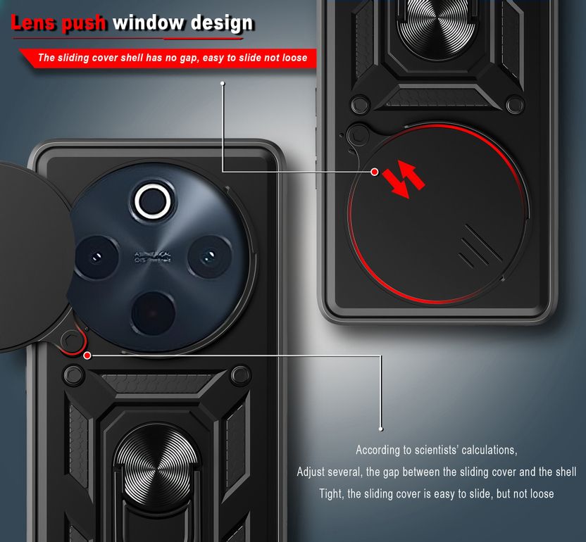 GLOBAL NOMAD Back Cover for vivo T4 5G Black - Image 5