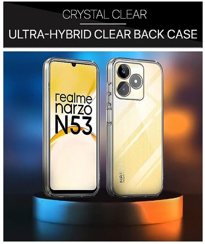 ZAMN Back Cover for REALME NARZO N53 4G (Transparent, Silicon) - Image 3