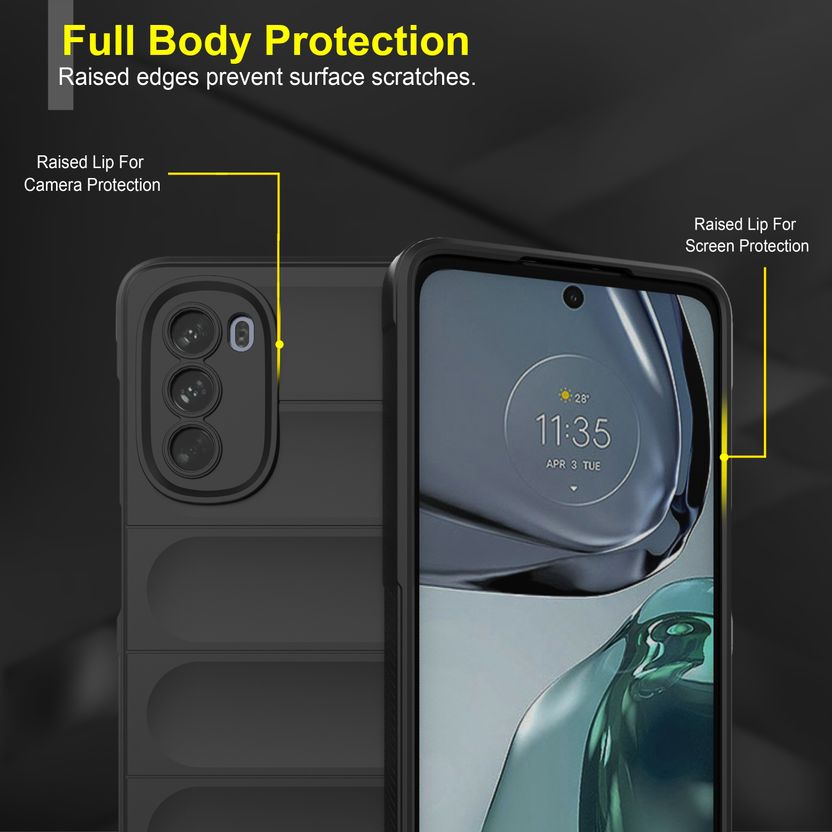 GLOBAL NOMAD Back Cover for MOTOROLA G62 Black - Image 2